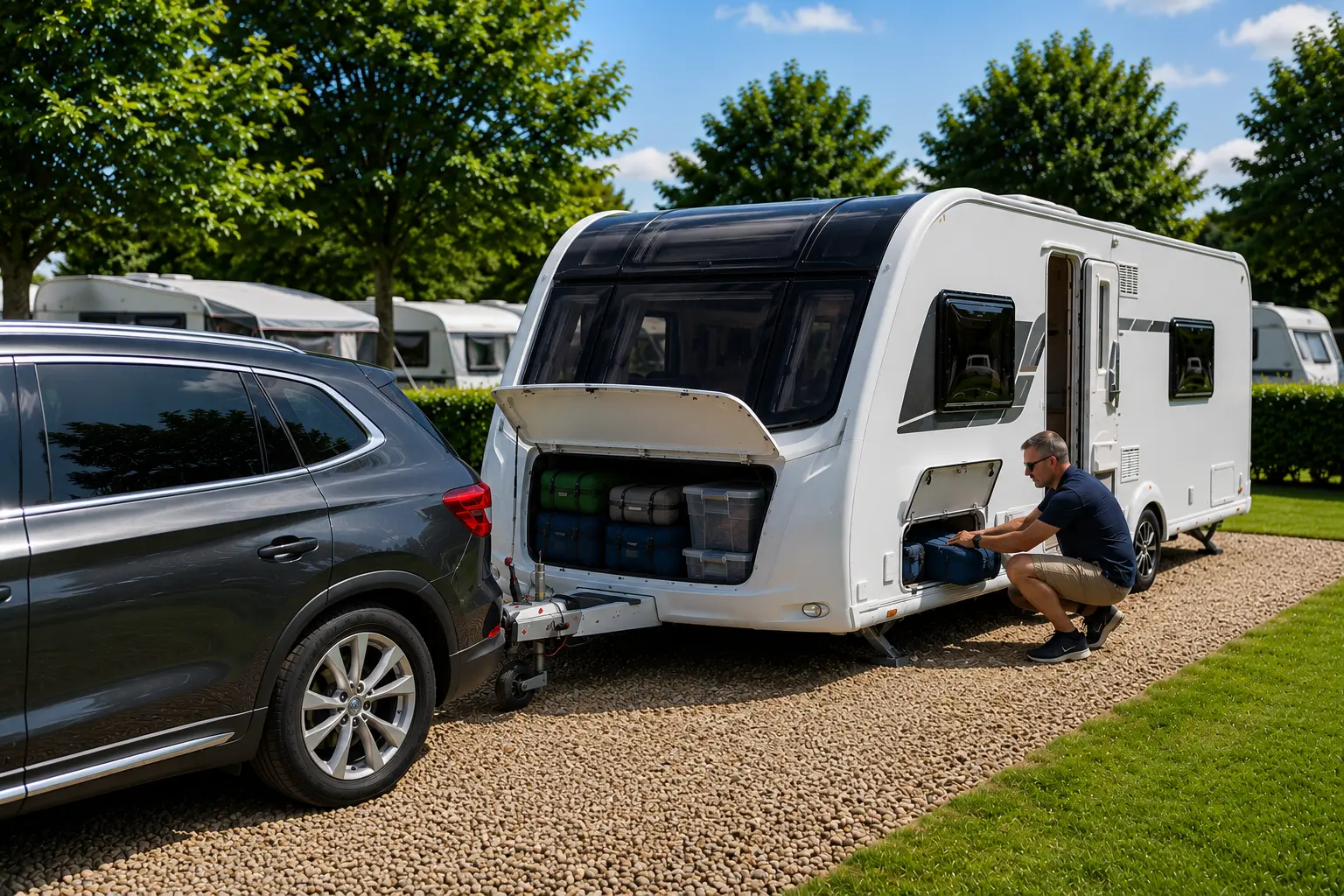 Load a Caravan Safely Before Towing