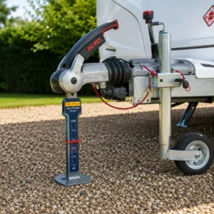 Measuring caravan nose weight before towing