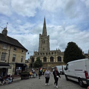 Historic buildings and streets in Stamford during our visit from Eye Kettleby Lakes
