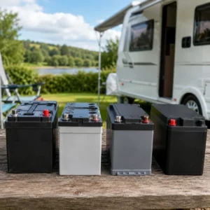 AGM, lead acid, gel and lithium caravan leisure batteries