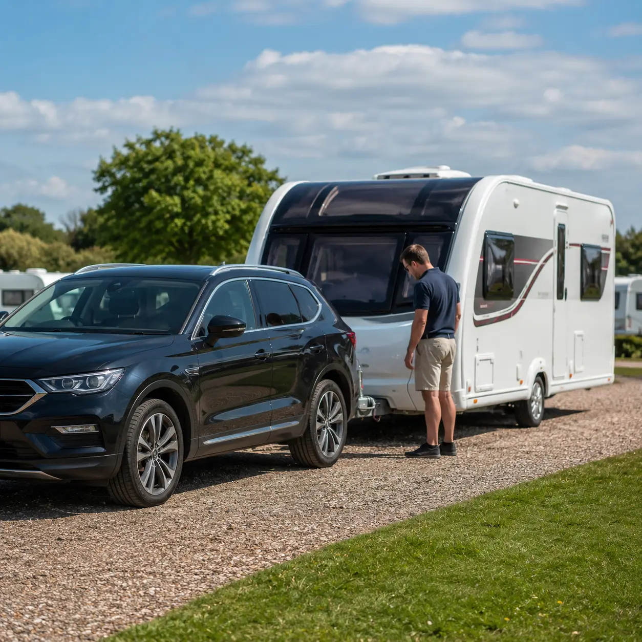 UK tow vehicle matched to a British touring caravan