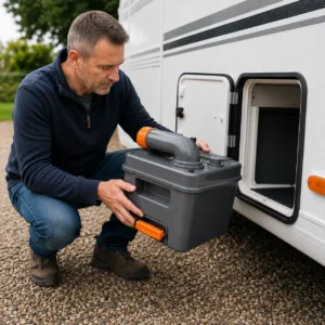 Maintaining a caravan toilet blade seal