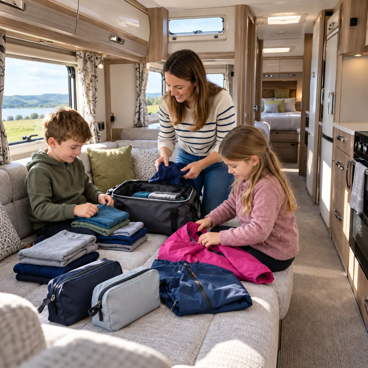 Packing for Children in a Caravan